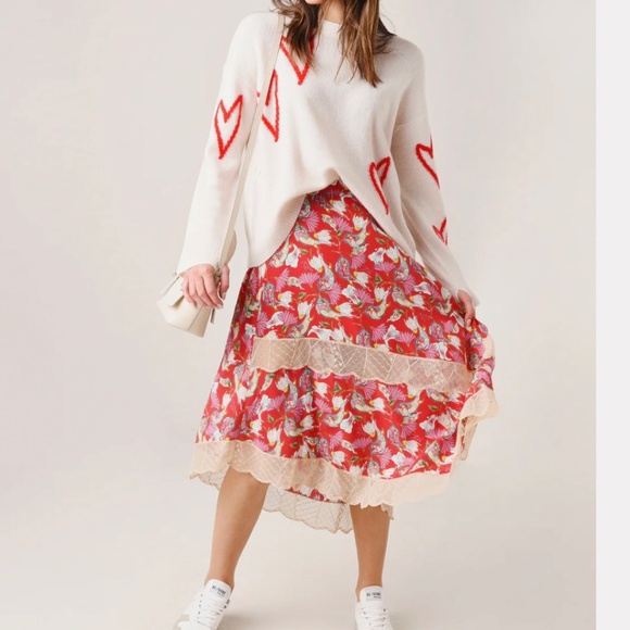 Zadig & Voltaire "Markus Markus" Intarsia Cashmere Sweater WMNS L NWOT - Picture 15 of 16